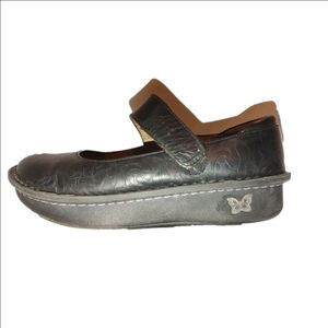 Alegria Paloma Embossed Leather Mary Jane Size 39